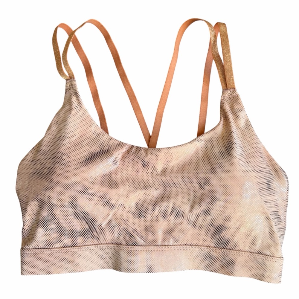 Like-New OFFLINE Aerie Goals Shine Strappy Sports Bra | M
